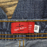 Apple Bottoms Womens Bootcut Pocketless Stretch Jeans Dark Blue 10
