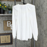 Nine West Womens Tie Front Flowy Blouse Shirt Top 165f84f1a997cf White S