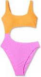 Wild Fable Women's Cut Out One Piece Swimsuit PID-G84930 Orange & Pink L
