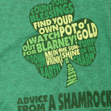 Gildan Mens Advice From A Shamrock Graphic T-Shirt Tee Kelly Green S