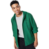 Original Use Mens Hooded Long Sleeve Button-Down Shirt 90756408 Green L