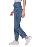 Karl Lagerfeld Paris Womens Floral Motif Cropped Jeans L5TK2265 Coastal Blue 6