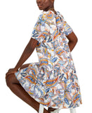 Inc International Concepts Women's Printed V-Neck Shift Dress 10840333