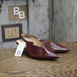 A New Day Samantha Slingback Kitten Heels 94462862 Burgundy Red 6.5M