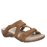 Bearpaw Acacia Microsuede Adjustable Strappy Open Toe Slide Sandals Brown 8M