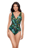 Miraclesuit Florica Crossover Soft Cup One Piece Swimsuit Florica Black Multi 16