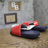 Champion Mens IPO Squish Slide Sandals 94425810 Red / Navy Blue 8