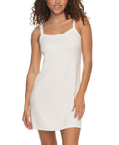 Felina Womens Primavera Rib Slip Chemise Nightgown 900746 Ecru Off White M