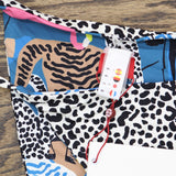 Red Carter Womens High-Flying Reversible Bikini Bottom Indigo Dye Multi Blue S