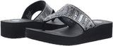 Yellow Box Tomei Clear Womens Thong Rhinestone Sandals 1673edfa59d150 Black 6.5M