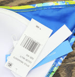 Bleu by Rod Beattie Back Convertible Bikini Swim Top White / Blue Multi 40D