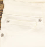INC International Concepts Mid-Rise Denim Ripped Distressed Skinny Jeans White 8
