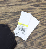 Becca Womens Modern Edge Textured Rib Halter Bikini Top 543857 Black M