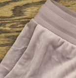 Alfani Elastic Waist Crushed Velvet Drawstring Pajama Jogger Pants Purple M