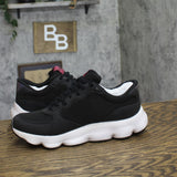Ryka PodFlow Retro Mesh Walking Shoes Low Top Lace-Up J5714M1 Black 9W