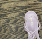 Arezzo Camila Mid-Block Strap Sandal Soft Violet Purple 7B