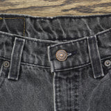 Levi's Upcycle Baggy Vintage 550 Relaxed Fit Jeans Black Wash See Measurements