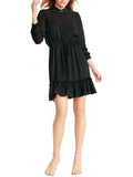 Bar III Womens Petites Collared Short Mini Dress 100118377PT Black PM