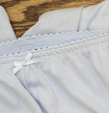 Auden Womens Pointelle 2-Piece Pajama Pants Top Set Light Blue XS