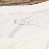 DG2 Womens Embroidered Star Tank Top 678534 Ivory White Multi S