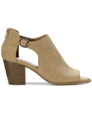 Style & Co Womens Jennaa Shooties Heeled Shoes 10014037200 Taupe Brown 10M