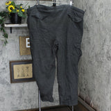 Mens Vintage Thermal Lined Cargo Sweatpants Charcoal Gray 3XL Big