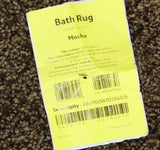 Garland Rug Serendipity Shaggy Washable Nylon Bath Mat Rug Chocolate Brown 22x60