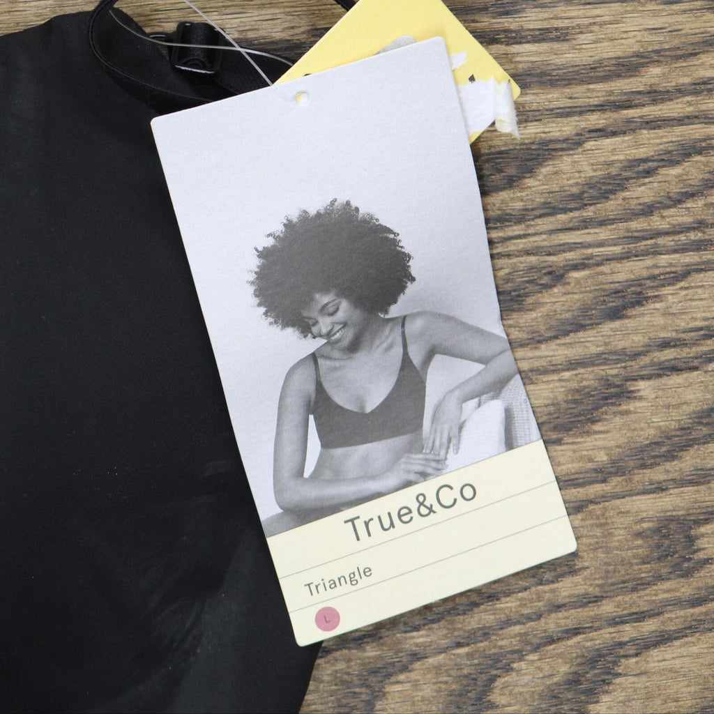 True & Co. True Everybody Women's Adjustable Strap Triangle Bra Black –  Biggybargains