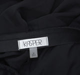 Kasper Womens Lennox Pull On Mid Rise Wide-Leg Pants 10891949 Black M