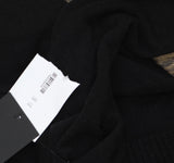C By Private Label 2-Ply Open Front Shawl-Collar Cashmere Cardigan Black XS
