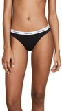 Calvin Klein Womens Carousel 3-Pack Thong QD3587 Black / White / Grey Heather XL