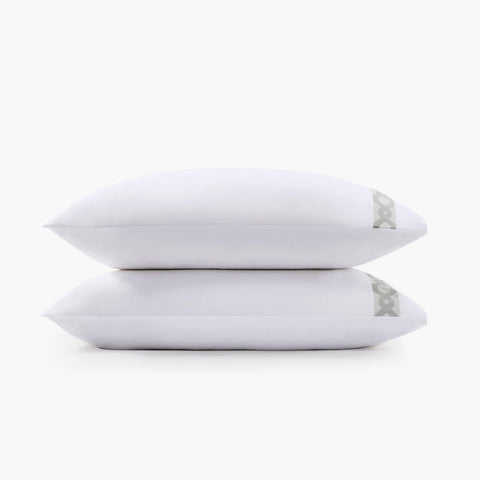 Croscill Signature Hem 300TC Cotton Pillowcases White King