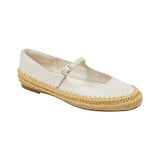 Universal Thread Jute Elastic Strap Mary Jane Ballet Flats White / Brown 9.5M