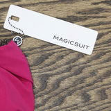 Magicsuit Womens Solid Winnie Cowl Neck Underwire Tankini Top Bikini Ruby Pink 8