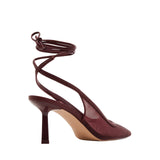Madden Girl Womens Brigitte Pump Strappy Mesh BRIG03J1 Wine Red Mesh 7.5M