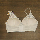 Maidenform Womens Pure Comfort Lace Bralette Soft Cup 23020250273 White 36A