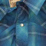 Wrangler Mens Western Snap Front Long Sleeve Shirt 166c1e13f2245e Blue Multi L