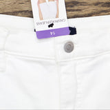 Calvin Klein Jeans Womens Denim Jean Shorts 1751595 White 14