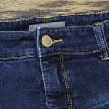 So Slimming by Chico's Womens Stretch Straight Leg Jeans Dark Blue 1 Short