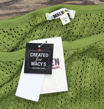 Miken Womens Crochet Cover-Up Tank Swim I2417K711 Woodbine Green M