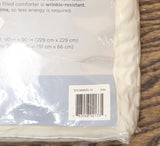 Truly Soft Pleated Duvet Set 3-Piece 72236640034 Ivory  Off White Full/Queen
