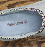 Bearpaw Platform Suede Faux Leather Open Toe Slide Sandals Tourmaline Blue 8M