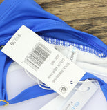 Bleu By Rod Beattie Womens Key Item Shirred Bikini Top Swim Azur Park Blue 38D