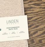 Linden Street Performance Rectangle Bath Rug Silver Beige Brown 21x34