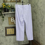 Tahari ASL Womens Pleated-Waist Wide-Leg Pants 4DM732-TJ Lavender Purple 14