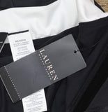 Lauren Ralph Lauren Bel Air Skirted Bandeau One-Piece Swimsuit Black / White 16