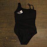 Bar III Womens One-Shoulder Mesh Cutout Swimsuit MBNB24232 Black S