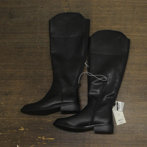 A New Day Womens Sienna Tall Dress Boots with Memory Foam Insole Black 6.5M