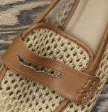 Universal Thread Womens Cove Raffia Woven Loafers 94822294 Natural Brown 11M