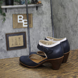Easy Spirit Block Heel Clarice Wedge Heels SECLARICE Dark Blue 5.5M
